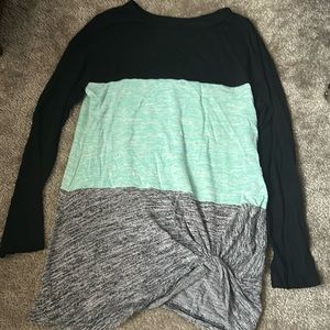 Long sleeved multi colored shirt